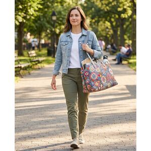 Vera Bradley "Tropical Evening" Travel Tote